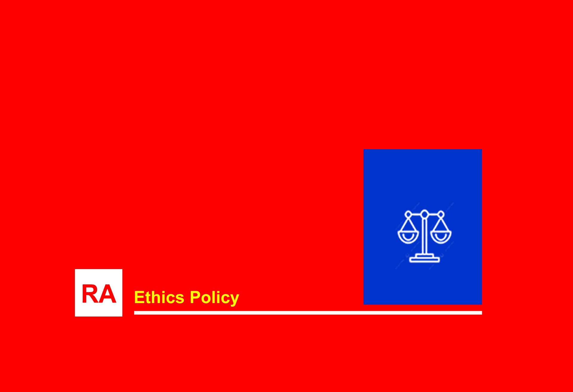 RA ethics policy