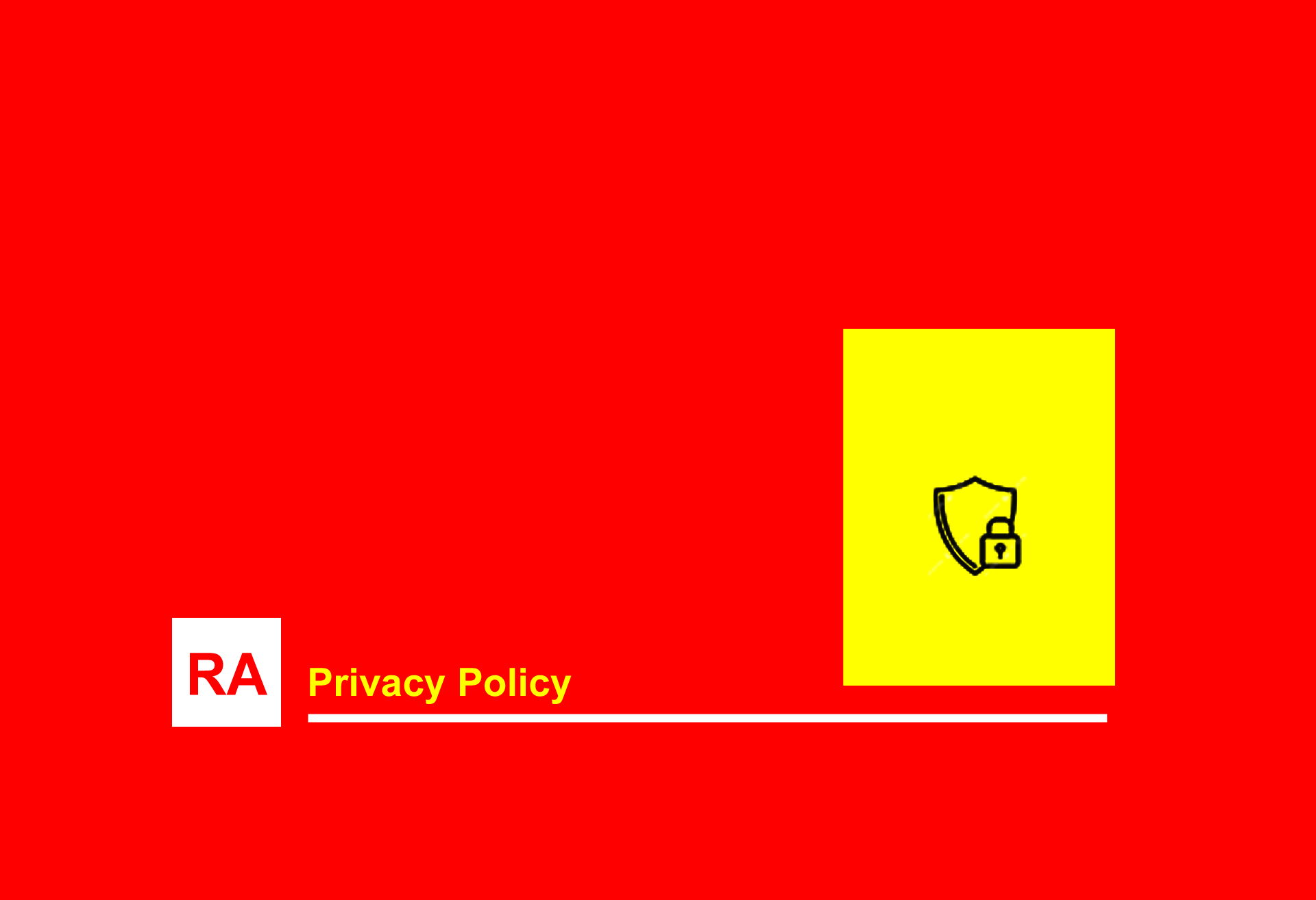 Privacy policy